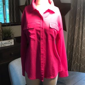 Apt 9 pink blouse. Large. Long sleeve.